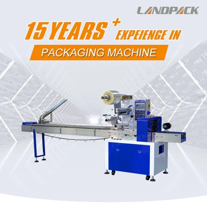 Landpack Lp-350b for Pita Bread Sandwiches Pies Flow Sealing Packaging Packing Machine