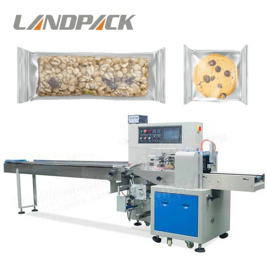 Landpack Lp-350b Portable Tray Less Wafer Biscuits Biscuit Packaging Packing Machine