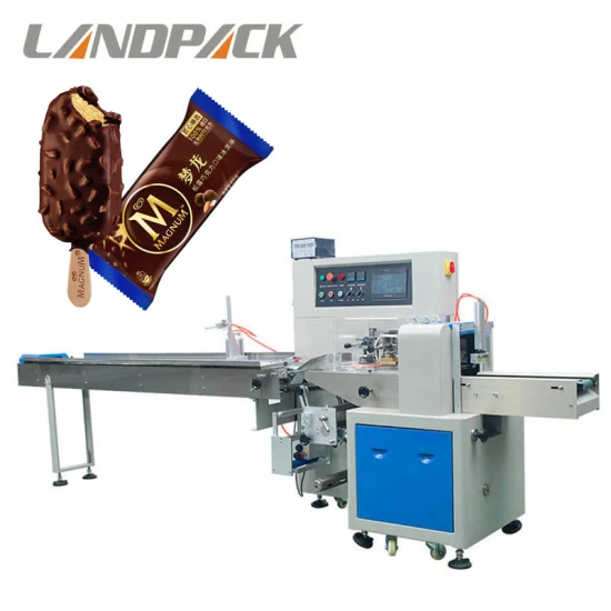 Landpack Lp-350b for Pita Bread Sandwiches Pies Flow Sealing Packaging Packing Machine