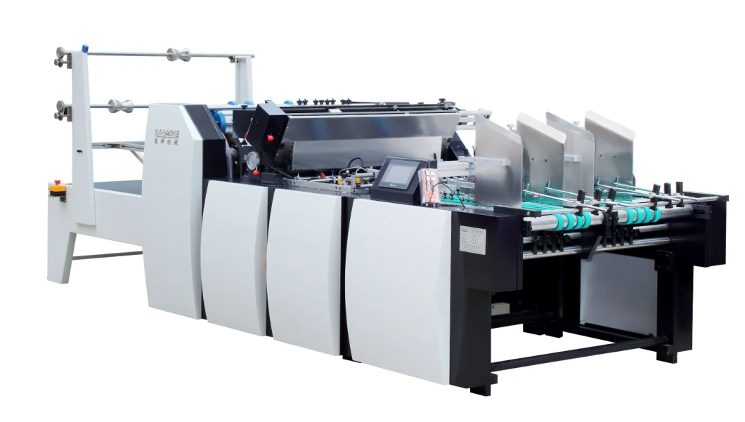 Double Side Window Pre-Coating Film Laminating Machine with Flying-Knife Cutting (GK-1080TS)