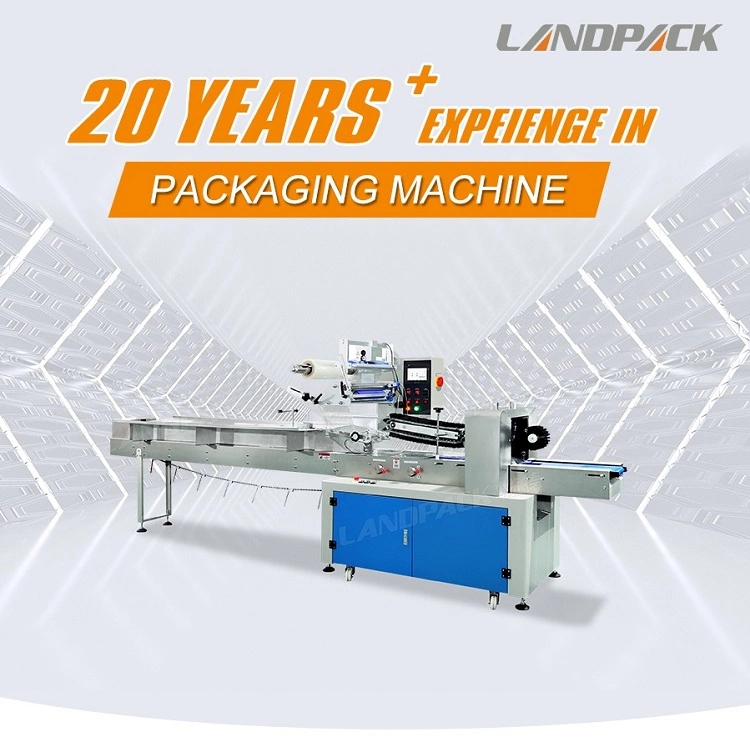 Landpack Lp-350b Card Scrubber Candy Bar Wrapper Wrapping Packaging Packing Machine