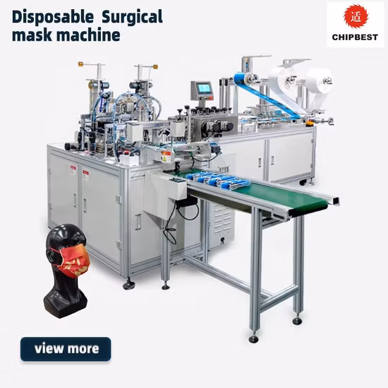 Surgical Automatic Disposable Outside Earloop Face Mask Making Machine High Speed 1+2 (Motor Type)