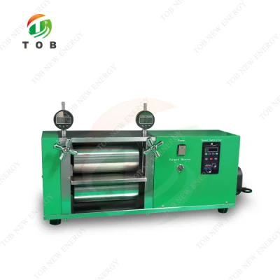 Laboratory Battery Electrode Precision Automatic Heat Hydraulic Roller Rolling Press Calender Machine