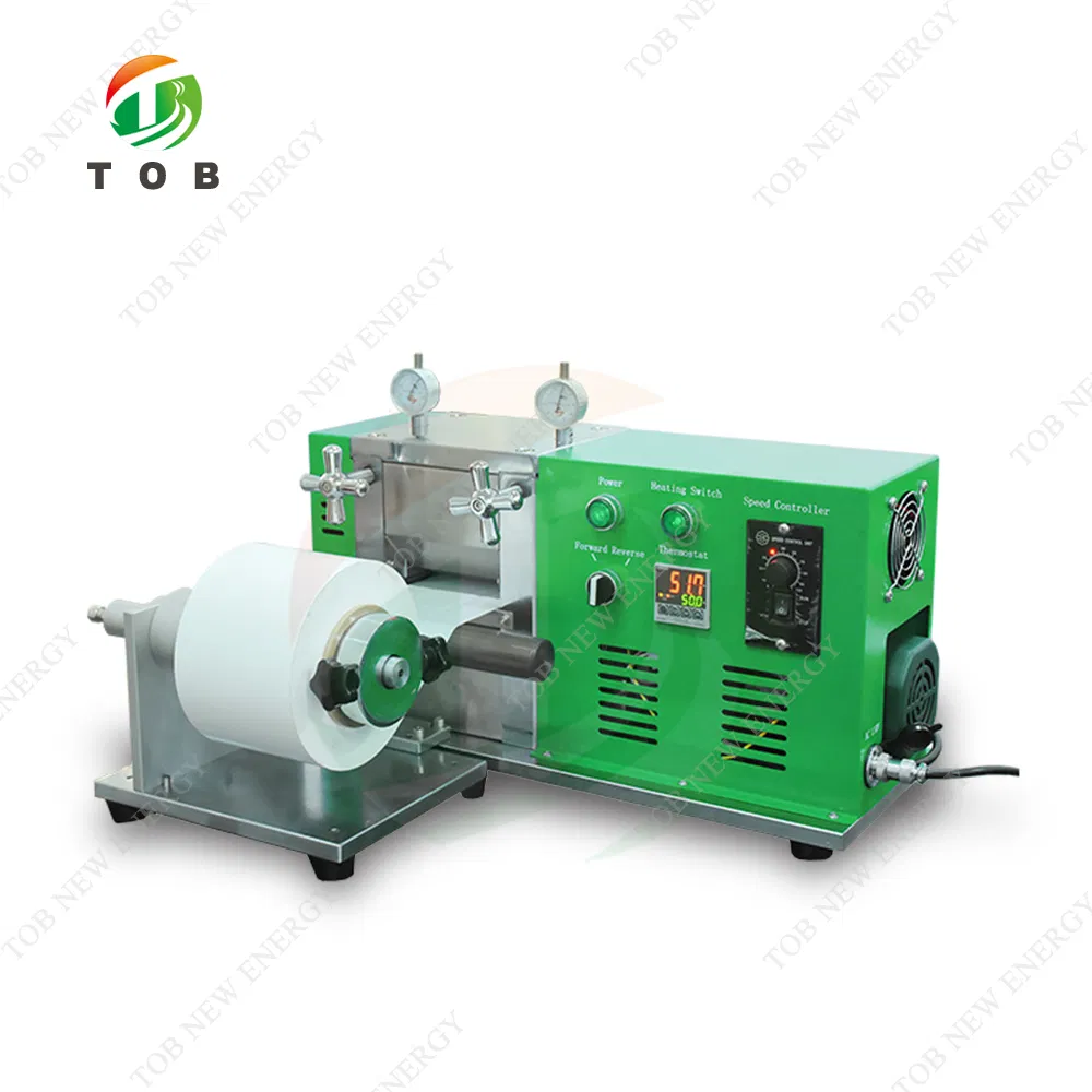 Laboratory Battery Electrode Precision Automatic Heat Hydraulic Roller Rolling Press Calender Machine